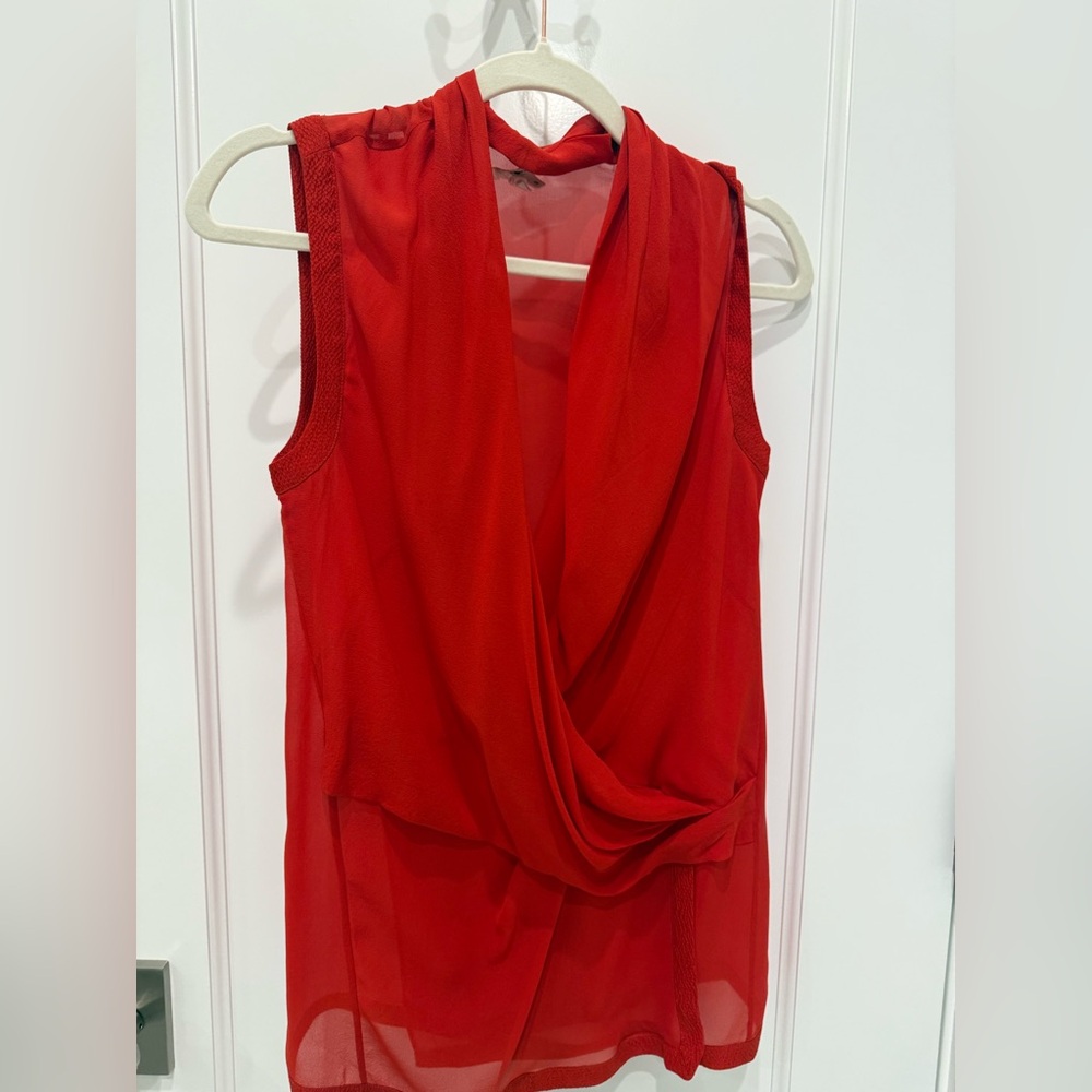 Helmut Lang Silk Sleeveless Blouse
